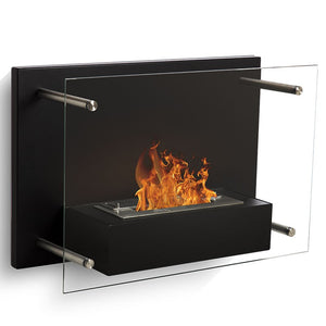 Biocamino da parete "Fire Glass"
